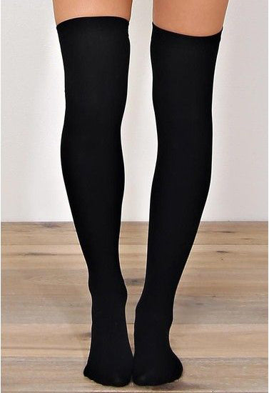 Collants Black seamless fashion everyday socks Snazzyway